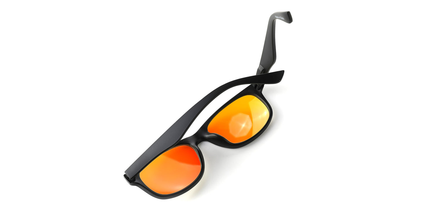 Amber Sleep Glasses - Wayfarer Style