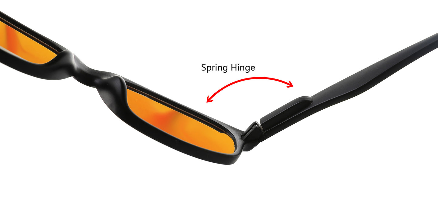 Amber Sleep Glasses - Wayfarer Style