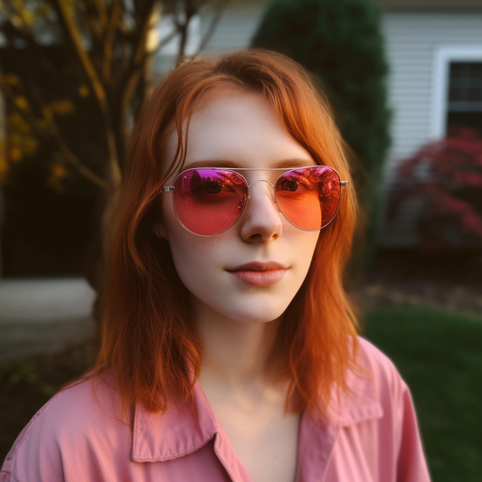 Fl-41 Light Sensitivity Glasses - Aviator Style