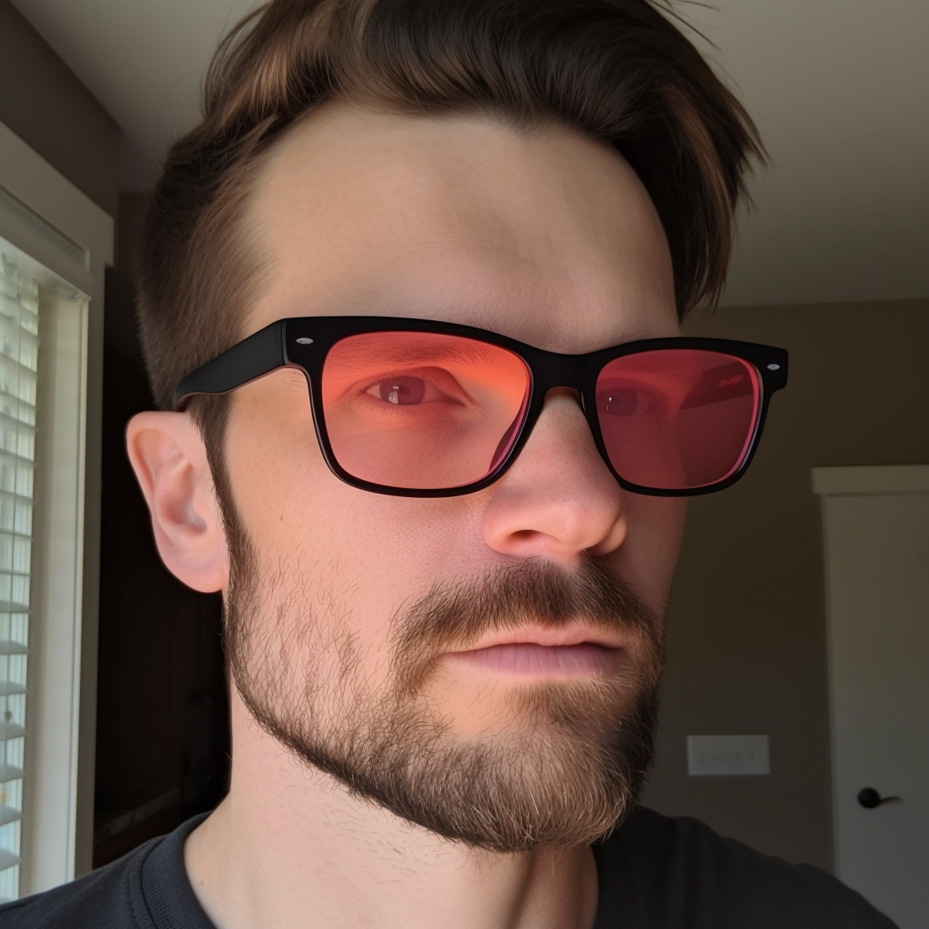 Fl-41 Light Sensitivity Glasses - Wayfarer Style