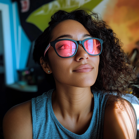 Fl-41 Light Sensitivity Glasses - Women's Fashion Style